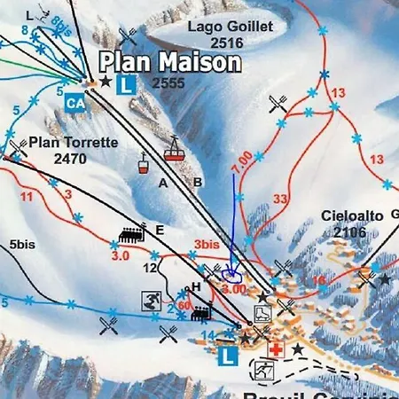 Skichalet Cervinia Martino E Bassi 브루일서비니아